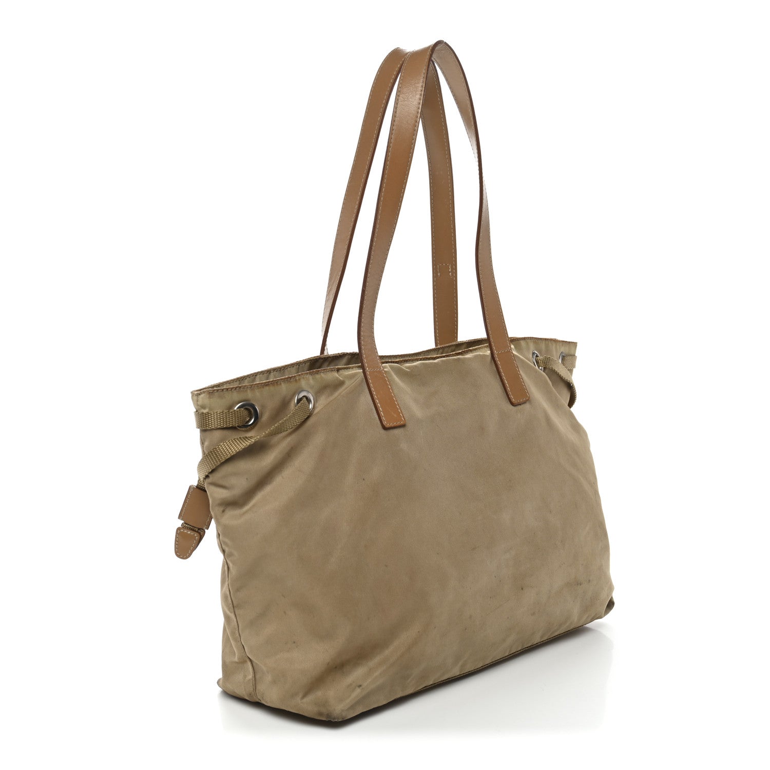 Prada Nylon Vela Shopping Tote Sesamo 3 of 19