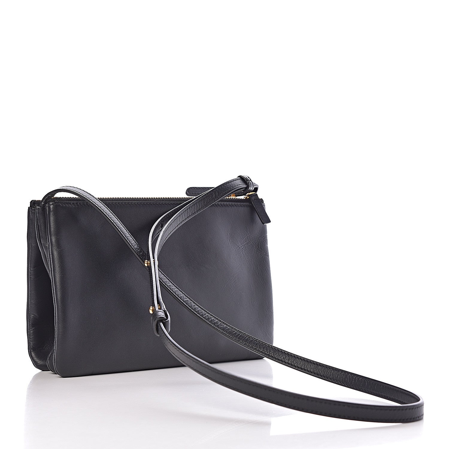 Celine Lambskin Small Trio Crossbody Bag Navy Blue 3 of 11