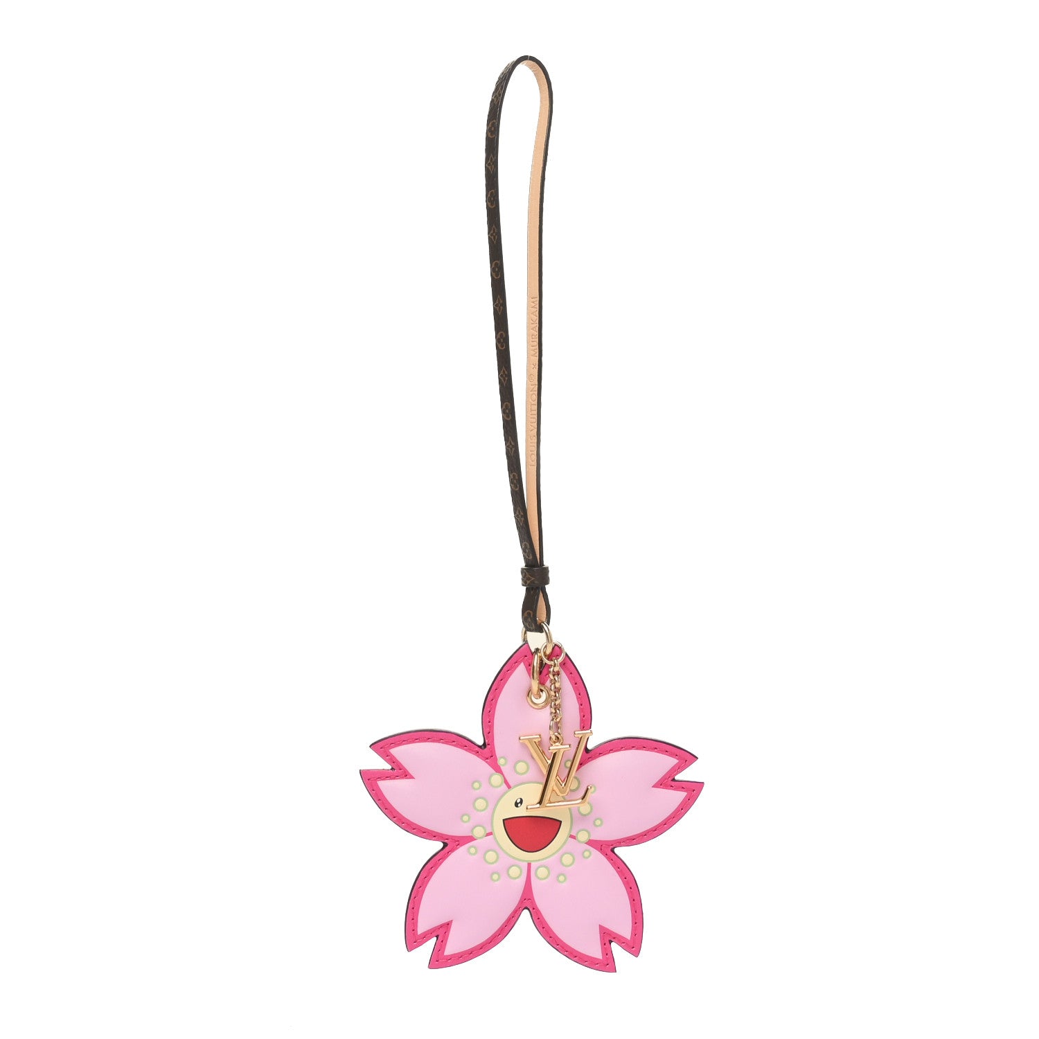 Louis Vuitton LV X TM Cherry Blossom Bag Charm Pink 1655367
