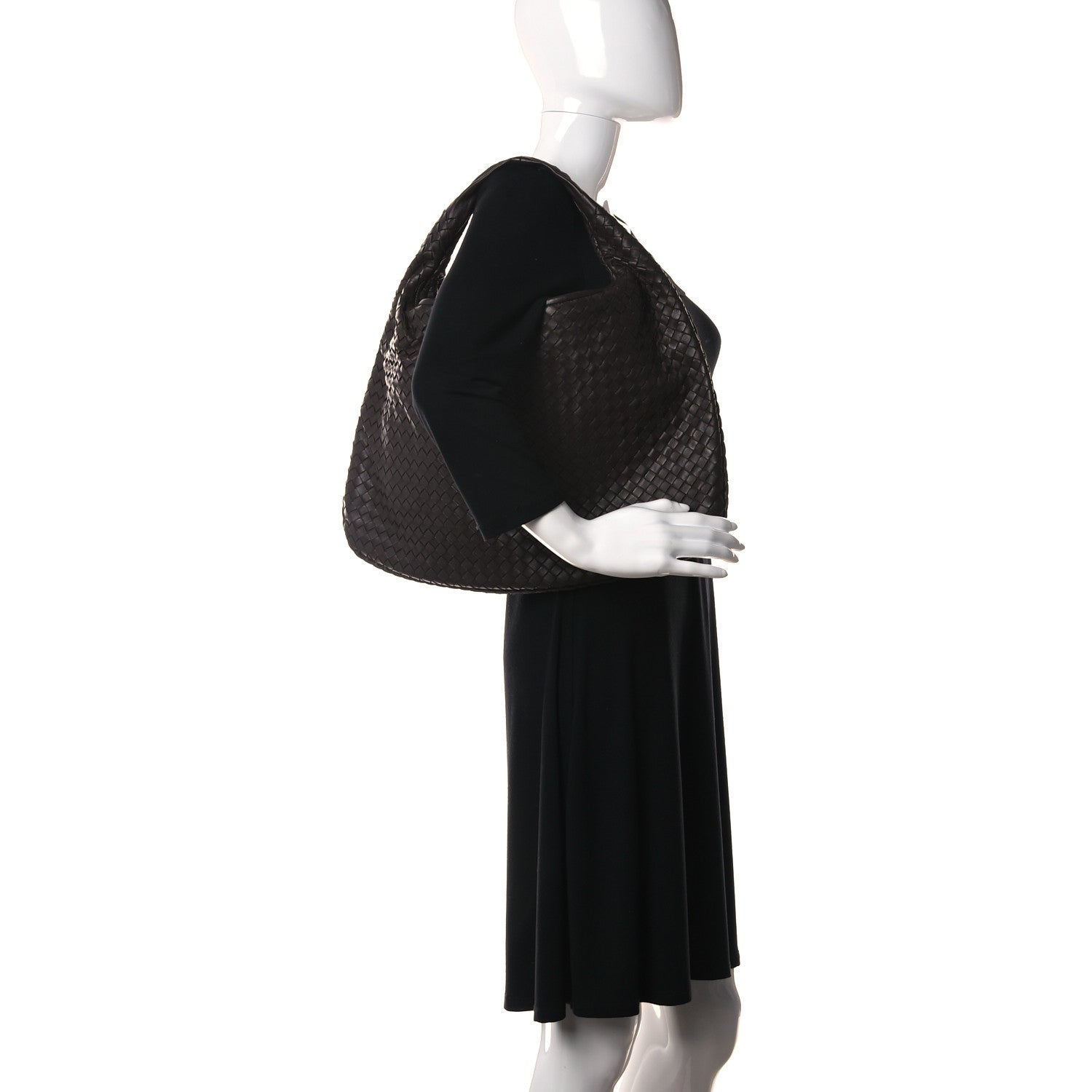 Bottega Veneta Intagli Intrecciato Large Veneta Hobo Ebano 2 of 10