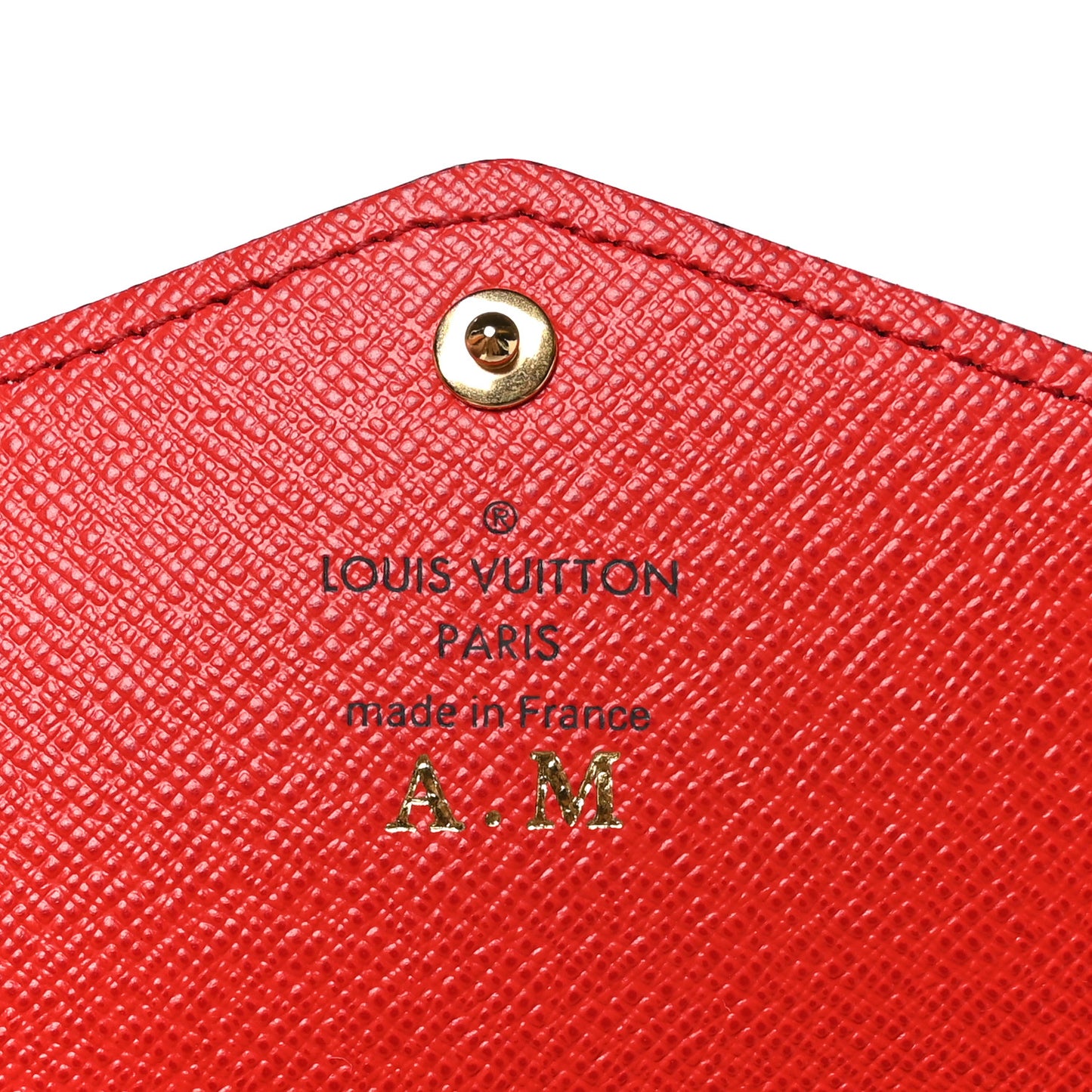 Monogram Sarah Wallet NM Coquelicot