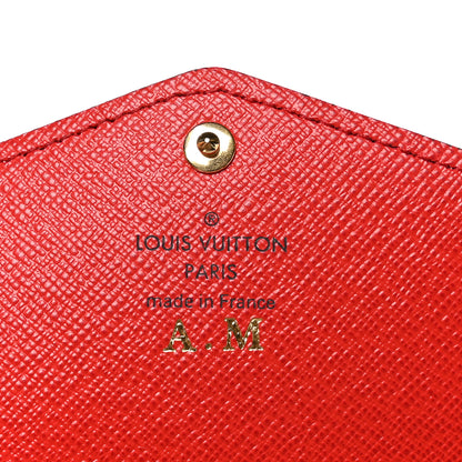 Louis Vuitton Monogram Sarah Wallet NM Coquelicot 7 of 9