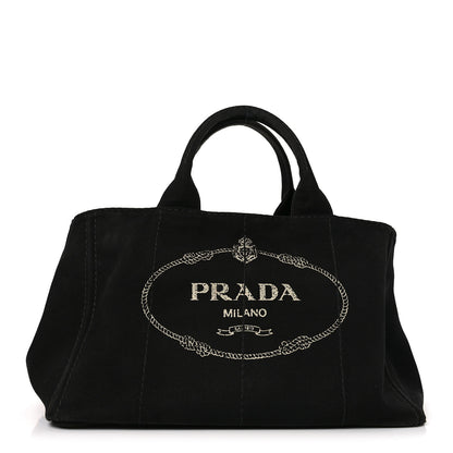 Prada Canapa Logo Tote Black 1 of 8