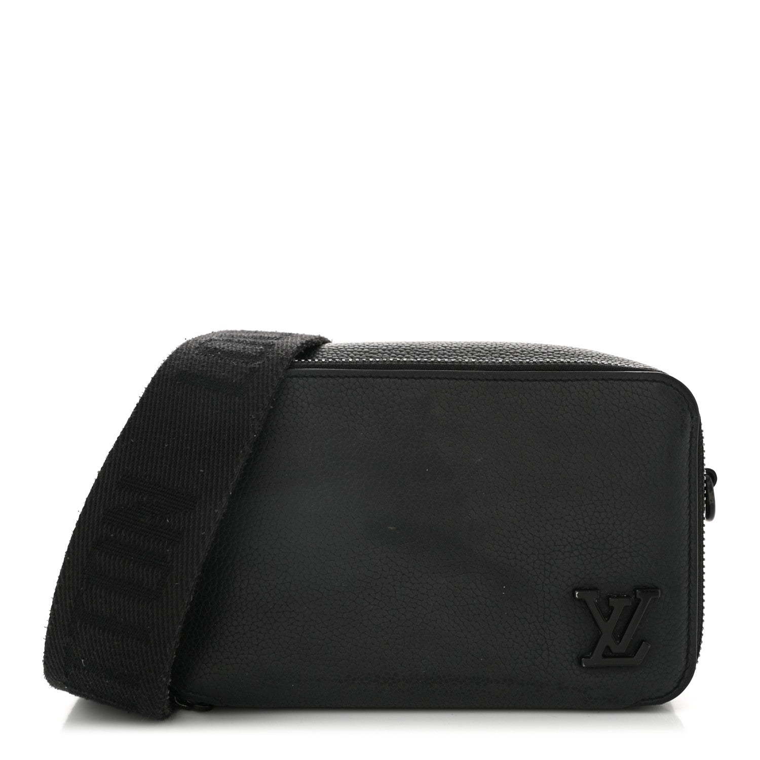 Louis Vuitton Calfskin Aerogram Alpha Wearable Wallet Black 1 of 10