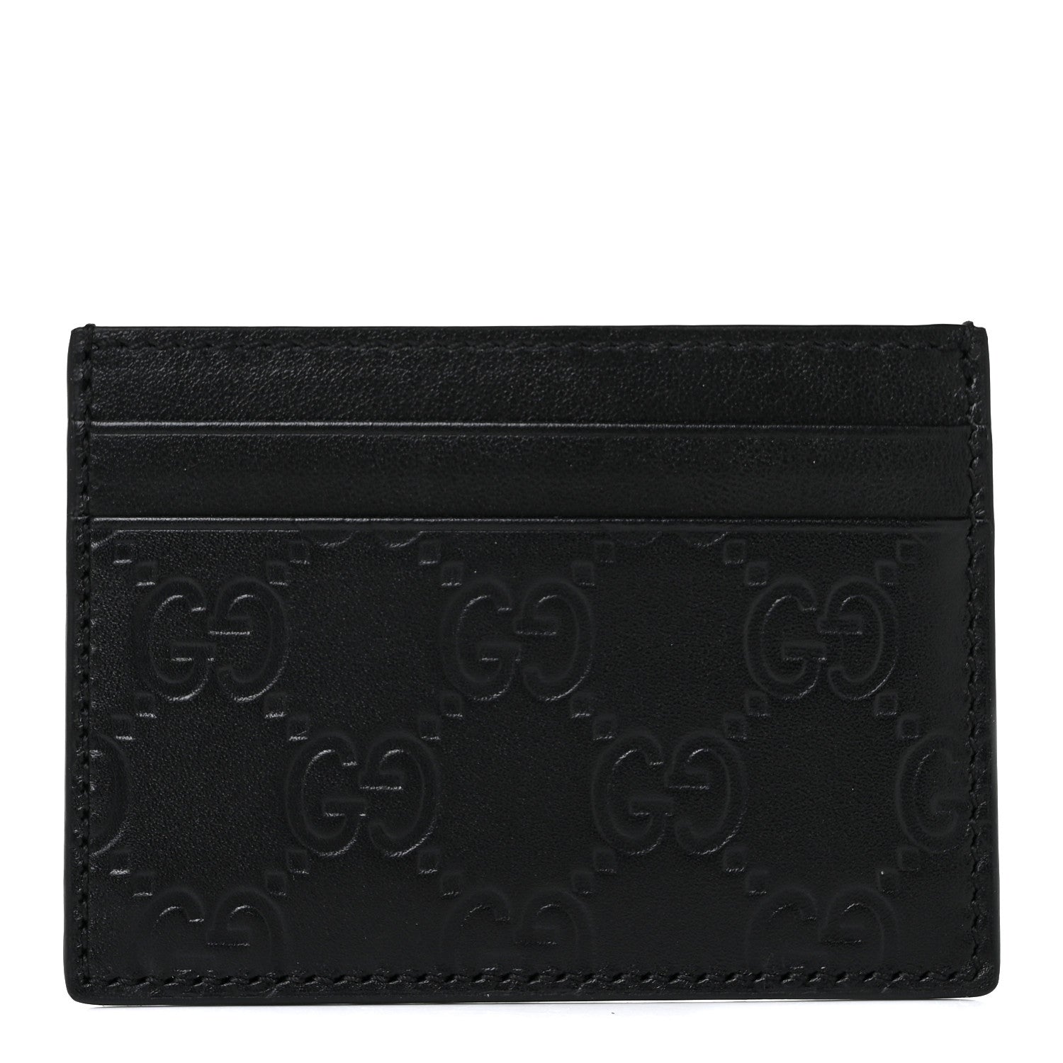 Gucci Guccissima Card Holder Black 1 of 8