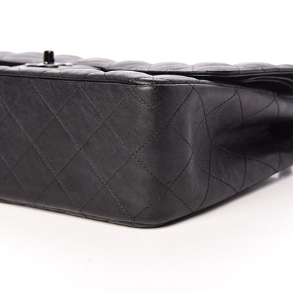 Chanel Crumpled Calfskin Quilted Jumbo Double Flap So Black 10 of 11