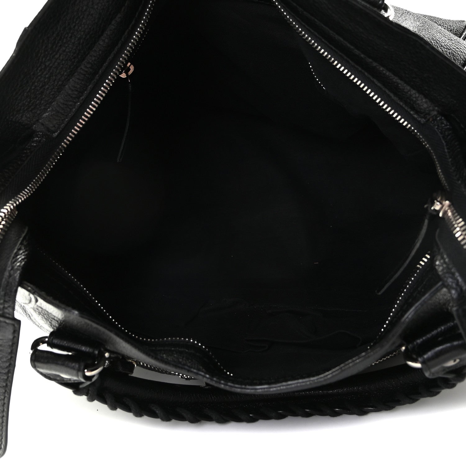 Balenciaga Chevre Silver Metallic Edge Hardware Velo Black 11 of 11