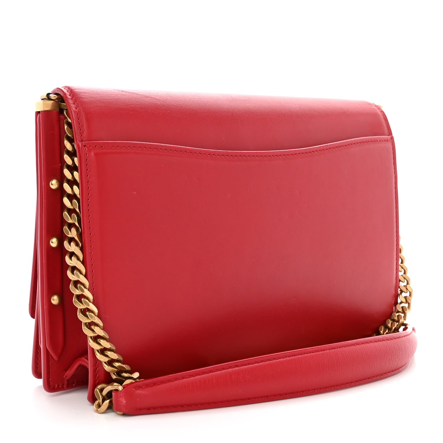 Saint Laurent Smooth Calfskin Zoe Chain Bag Eros Red 4 of 13