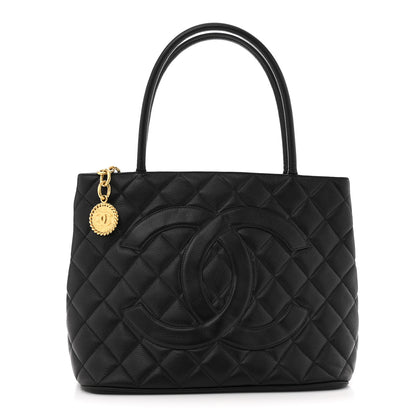 Chanel Caviar Quilted Medallion Tote Black 1 of 12