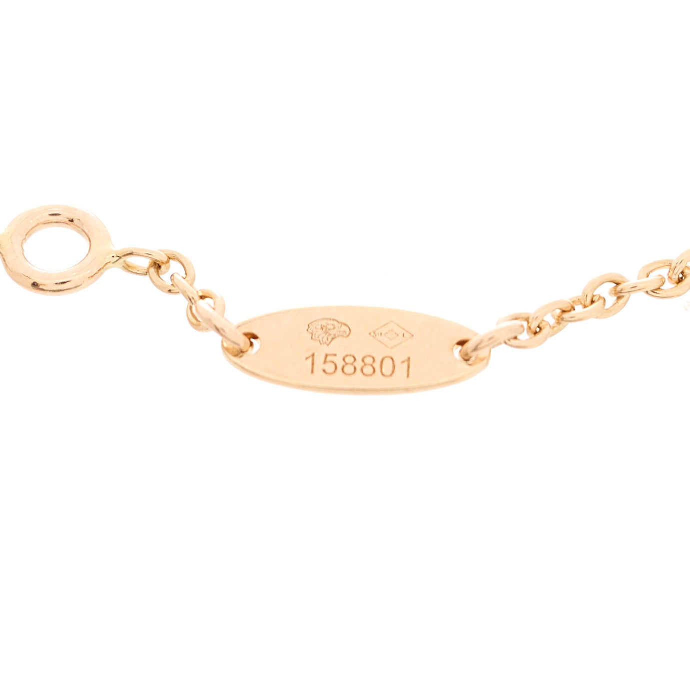 Christian Dior 18K Rose Gold Diamond Pink Opal Rose Des Vents Bracelet 3 of 5