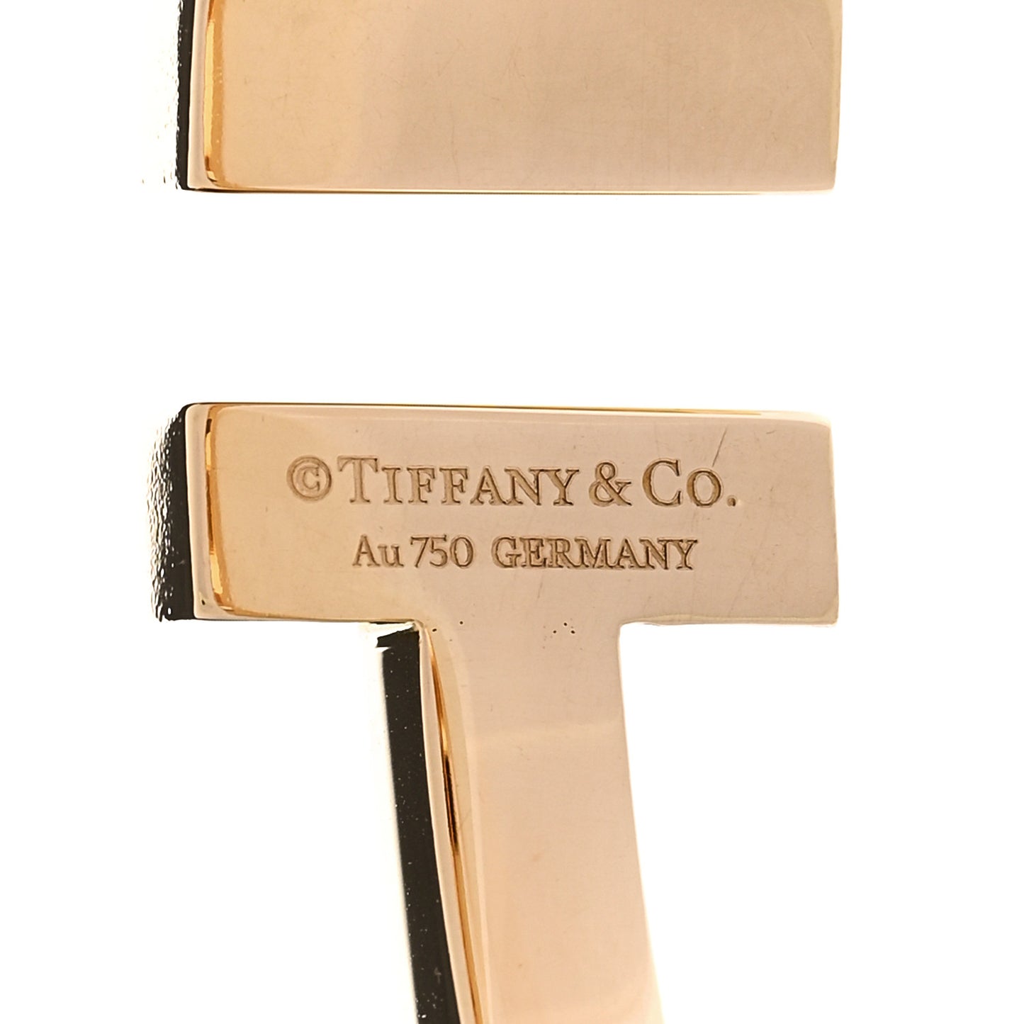 18K Yellow Gold T Square Bracelet