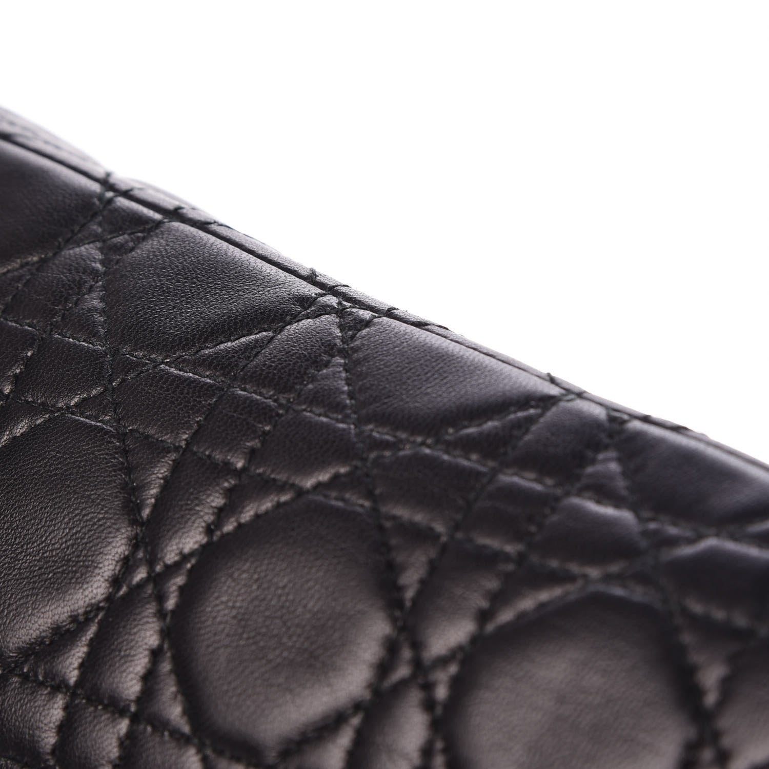 Christian Dior Lambskin Cannage Large Lady Dior Black 12 of 18