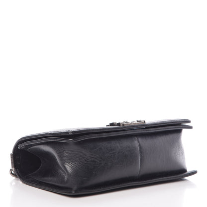 Chanel Calfskin Double Stitch Medium Boy Flap Black 4 of 15