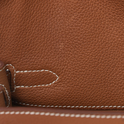 Hermes Natural Barenia Faubourg Kelly Ado Backpack Fauve 11 of 11