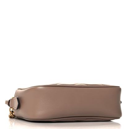 Gucci Calfskin Matelasse Mini GG Marmont Chain Shoulder Bag Nude 4 of 10