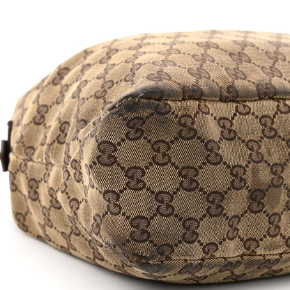 Gucci Monogram Medium Horsebit Chain Hobo Dark Brown 7 of 10