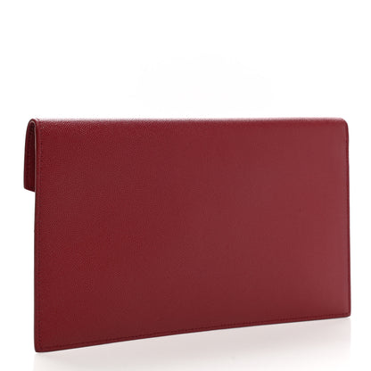 Saint Laurent Grain De Poudre Uptown Pouch Red 3 of 6