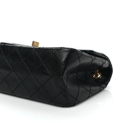 Chanel Aged Calfskin Quilted 2.55 Reissue Mini Flap Black 7 of 7