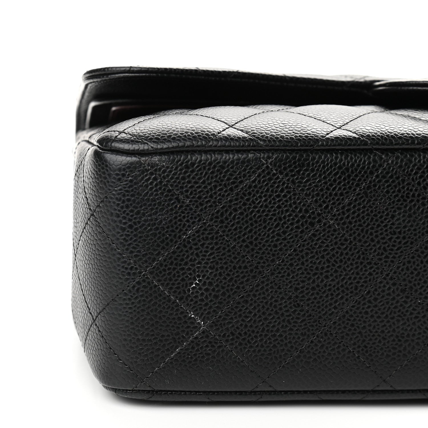 Chanel Caviar Quilted Jumbo Double Flap Black 10 of 13