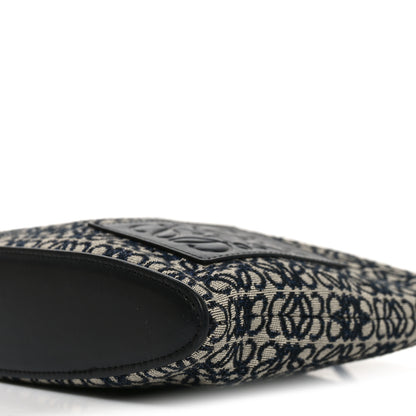 Loewe Jacquard Anagram Calfskin Pouch Blue Beige 9 of 9