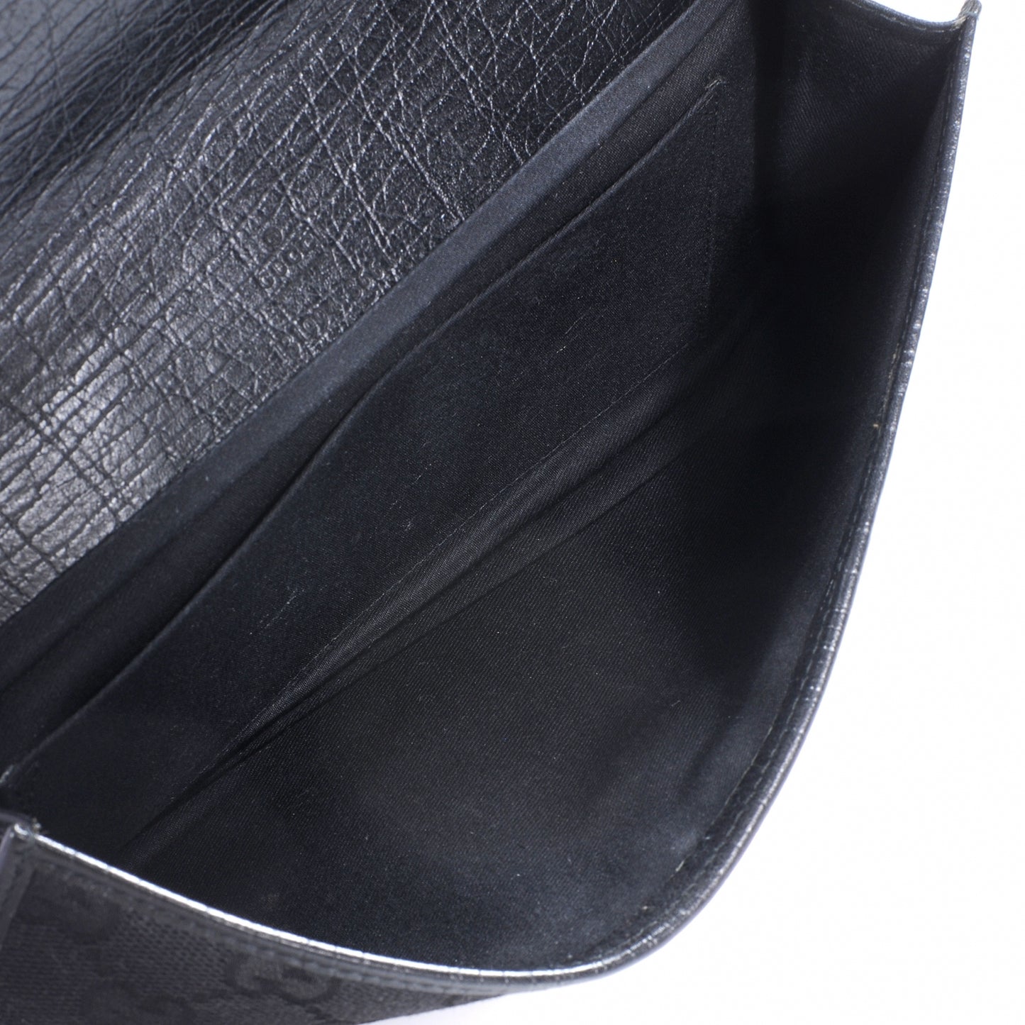 Monogram Bamboo Web Clutch Black