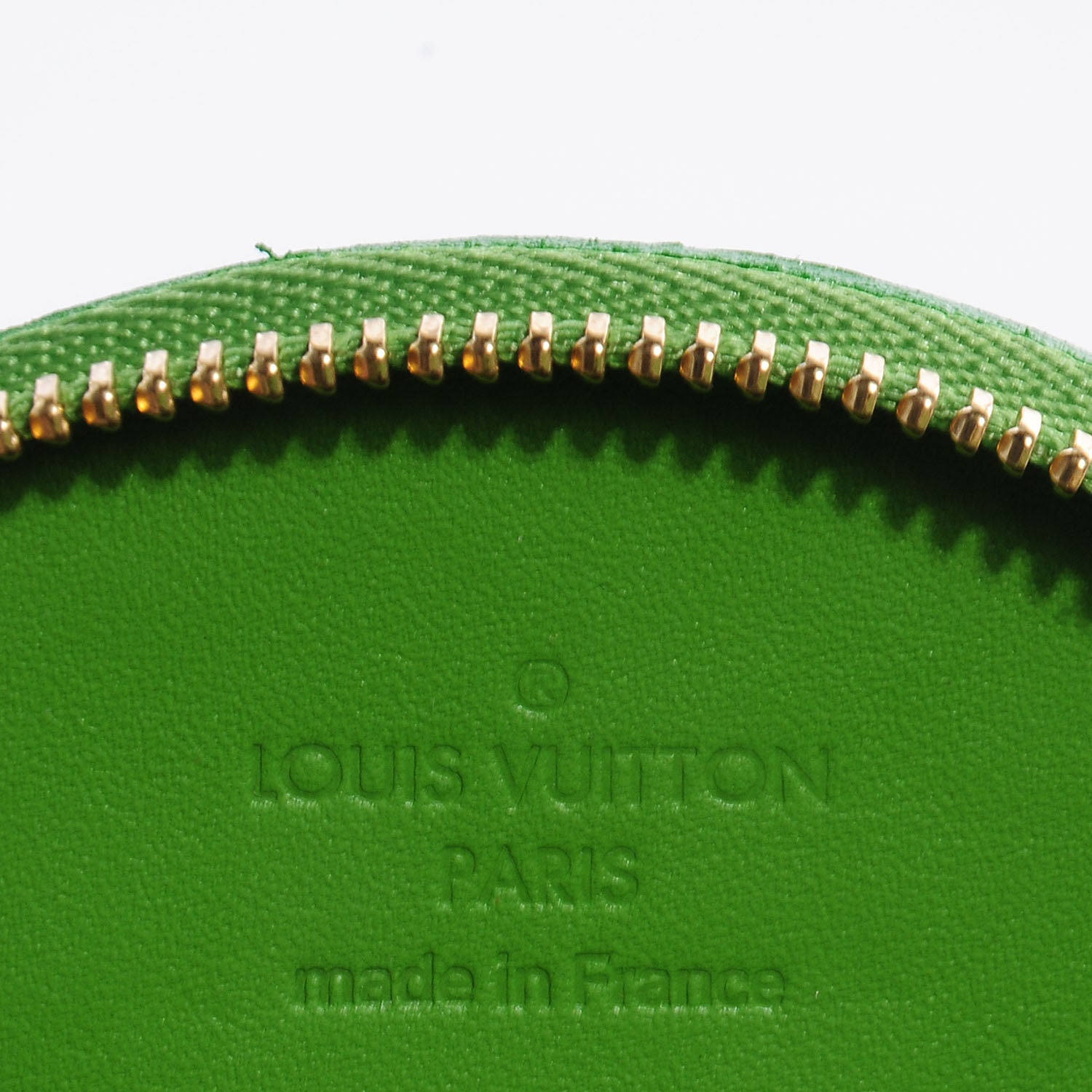 Louis Vuitton Vernis Roses Chapeau Coin Purse Vert Tonic 6 of 8