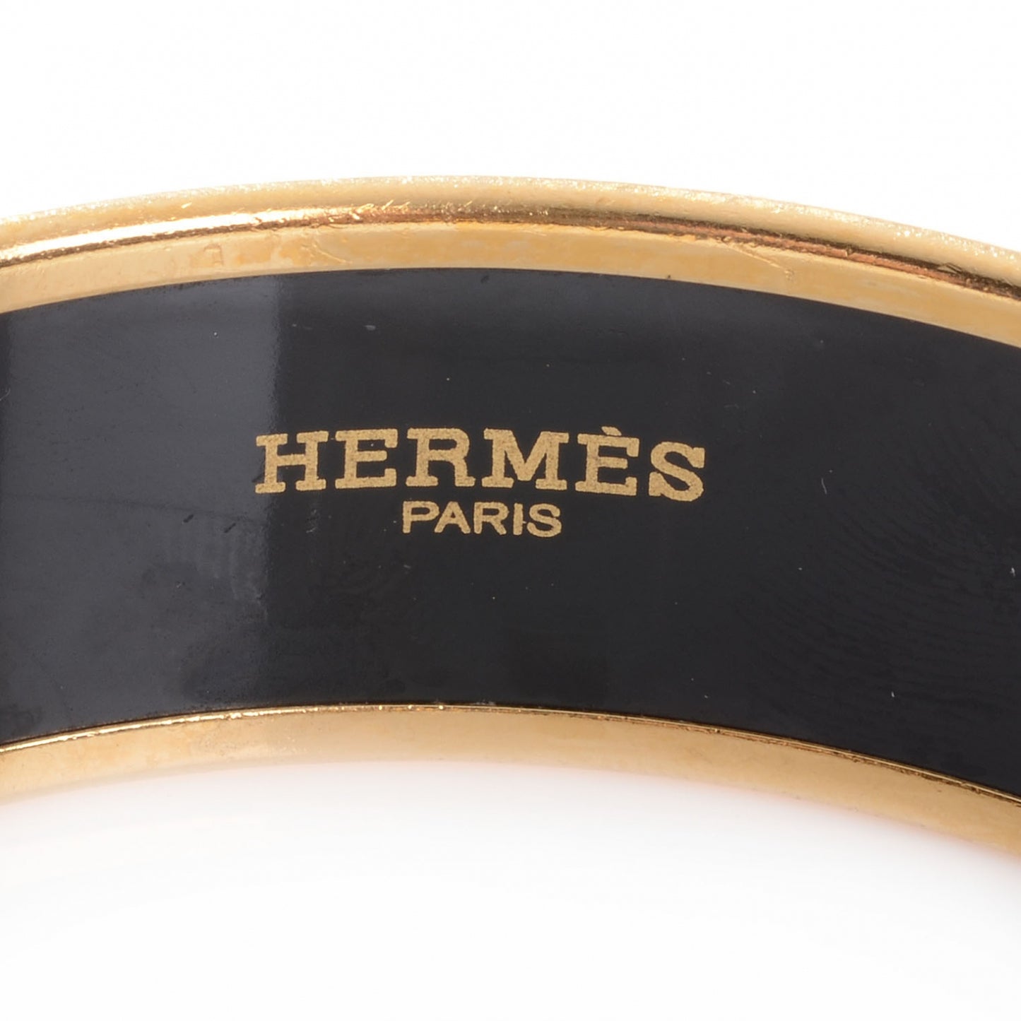 Enamel Wide Printed Capitales Bracelet 70