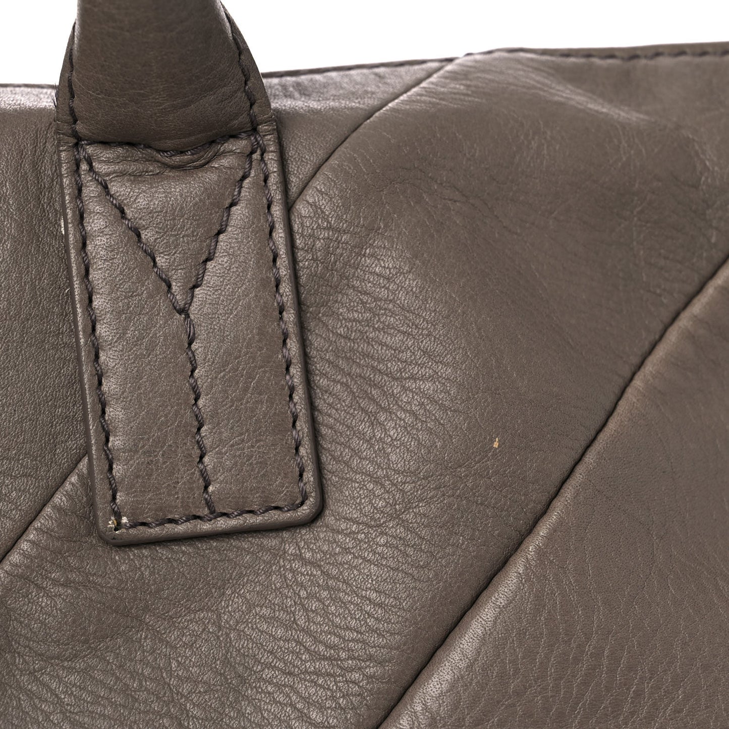 Calfskin Sac Hamptons Weekender Bag Taupe