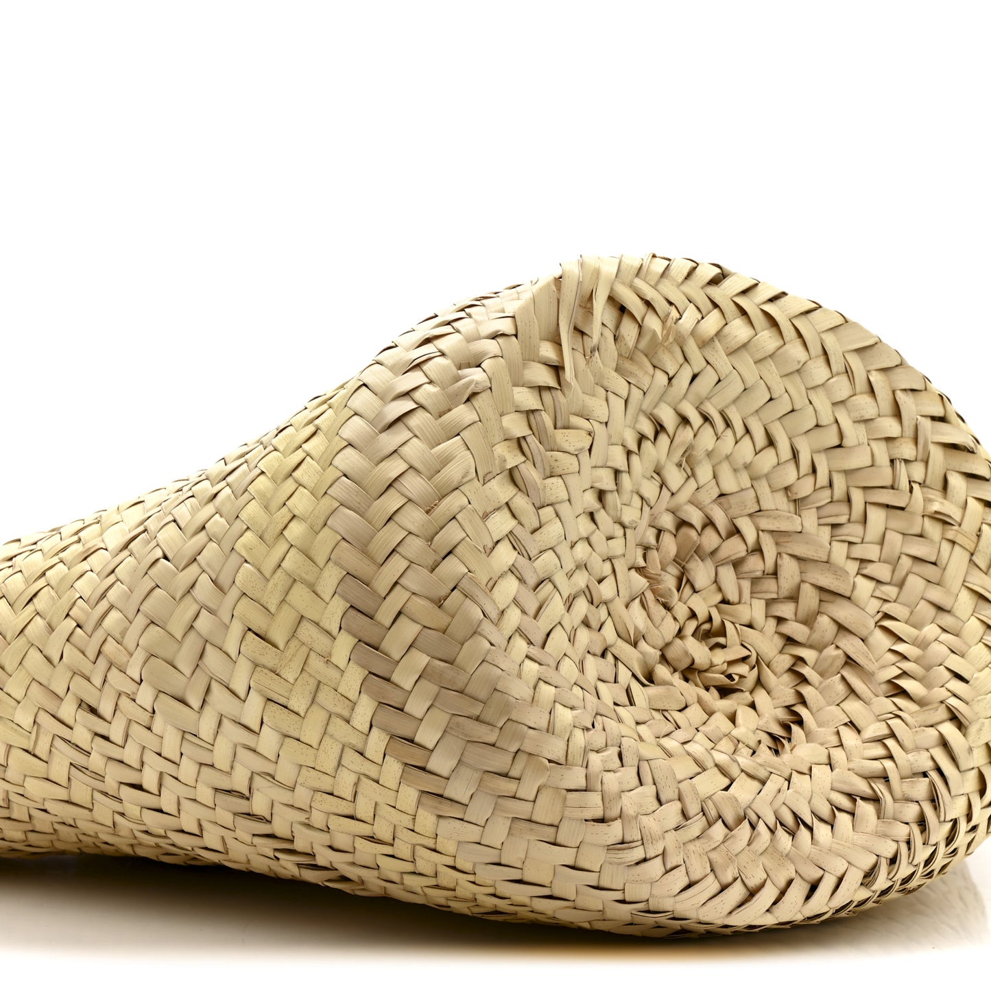 Woven Straw Loubishore Tote Red