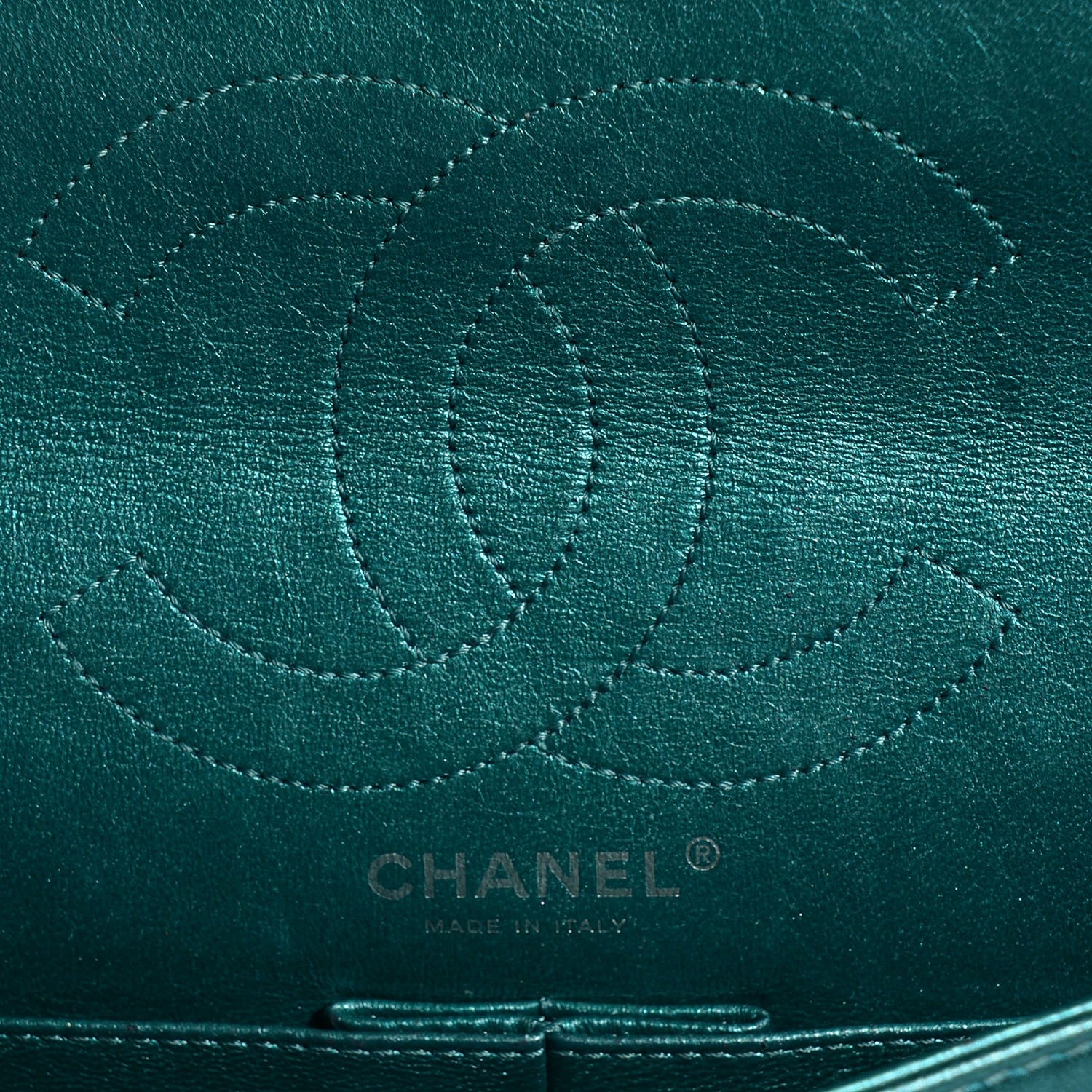 Chanel Metallic Calfskin 2.55 Reissue 225 Flap Turquoise 6 of 8