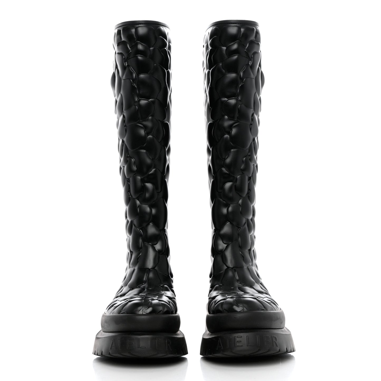 Rubber Atelier 03 Rose Edition 30/50mm Tall Rainboots 38 Black