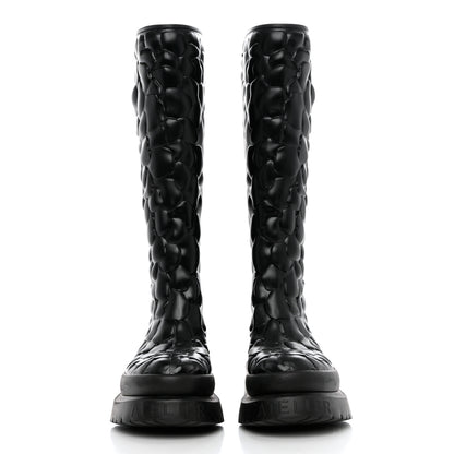 Valentino Garavani Rubber Atelier 03 Rose Edition 30/50mm Tall Rainboots 38 Black 2 of 10