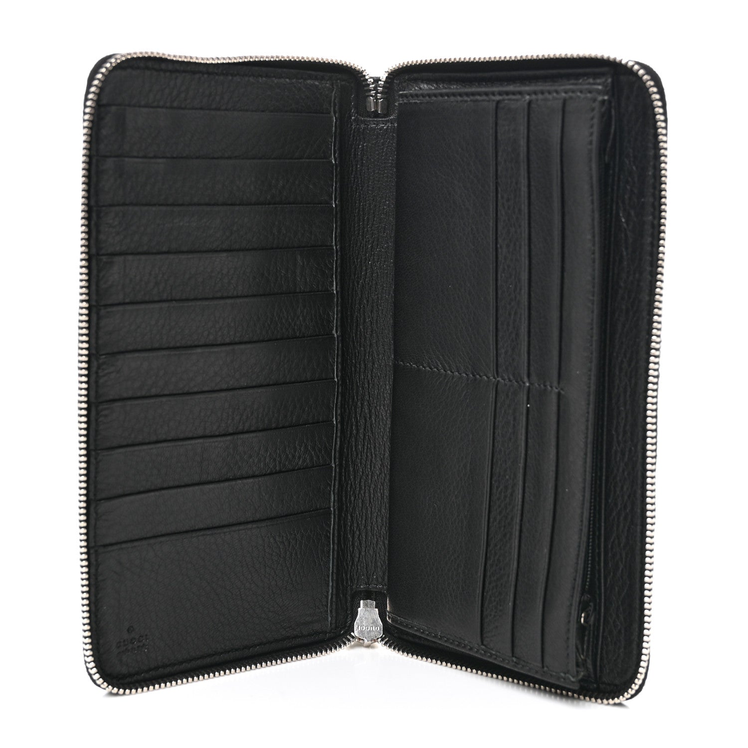 Gucci Pebbled Calfskin Soho Zip Around Wallet Black 5 of 7