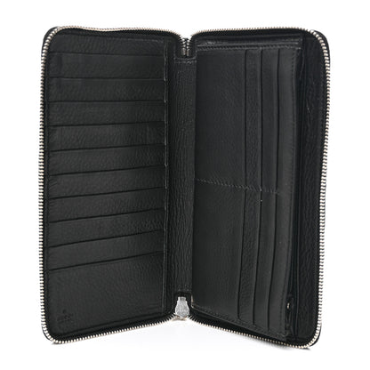 Gucci Pebbled Calfskin Soho Zip Around Wallet Black 5 of 7