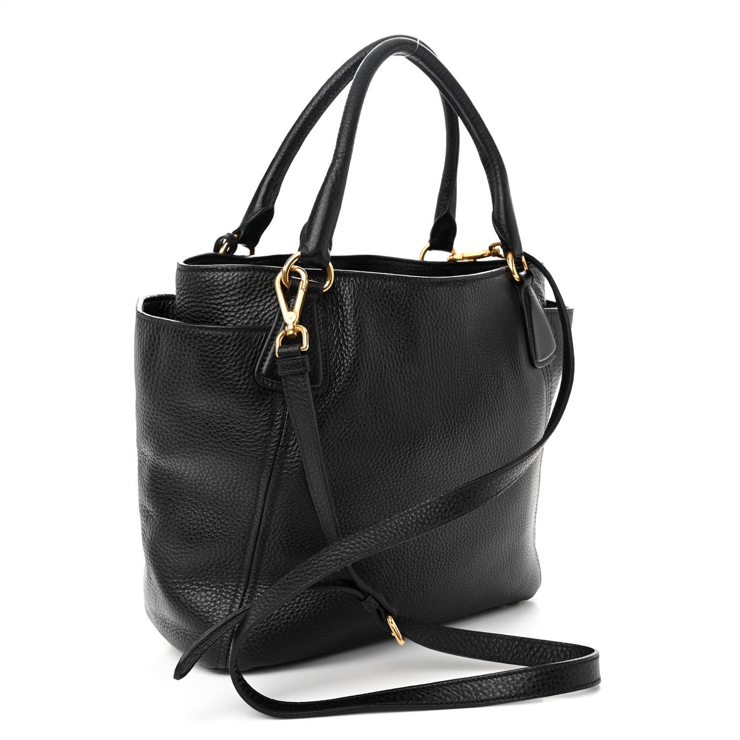 Vitello Daino Tote Black