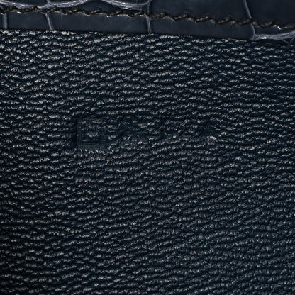 Hermes Shiny Alligator Constance Long Wallet Blue Jean 7 of 13