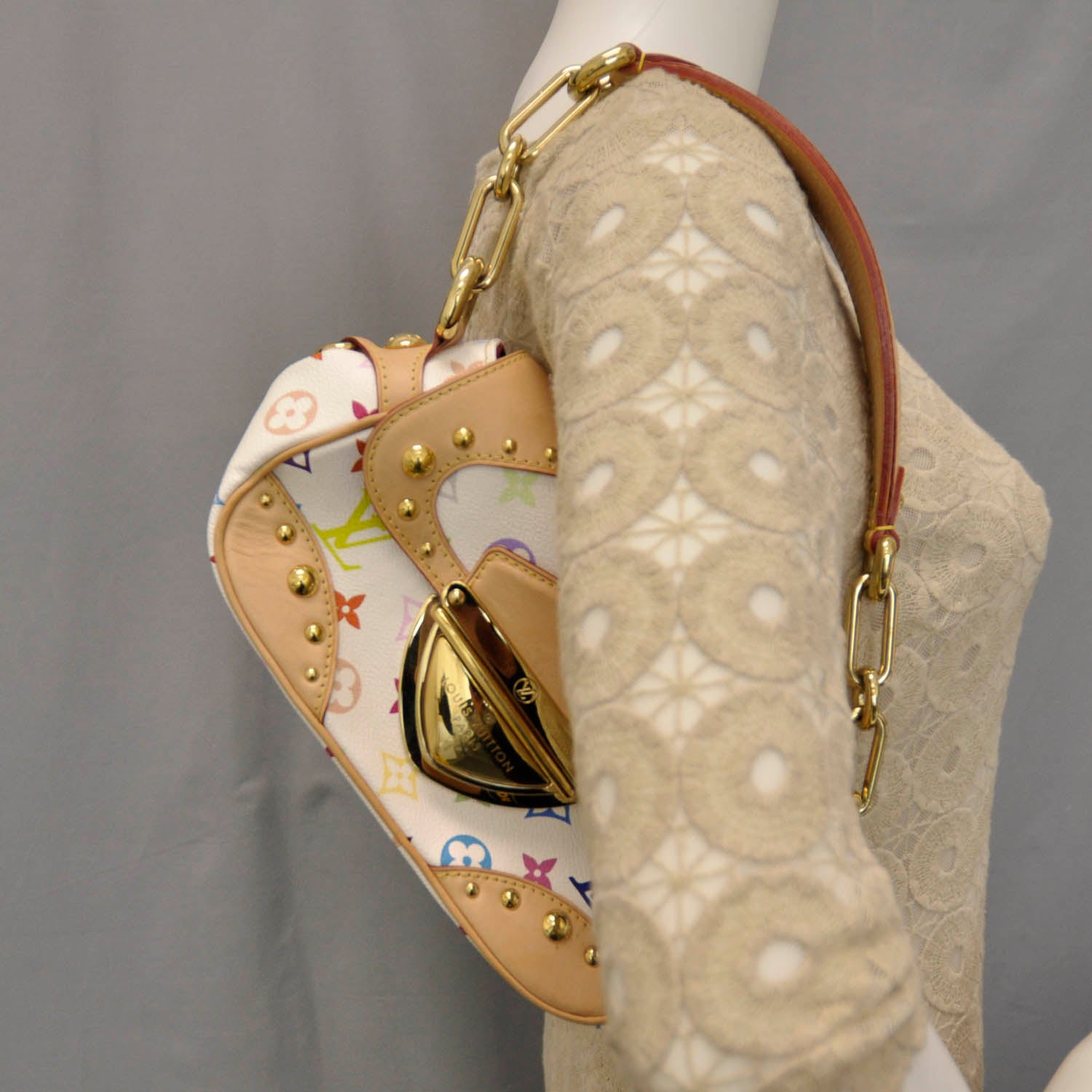 Louis Vuitton Monogram Multicolor Marilyn White 2 of 8