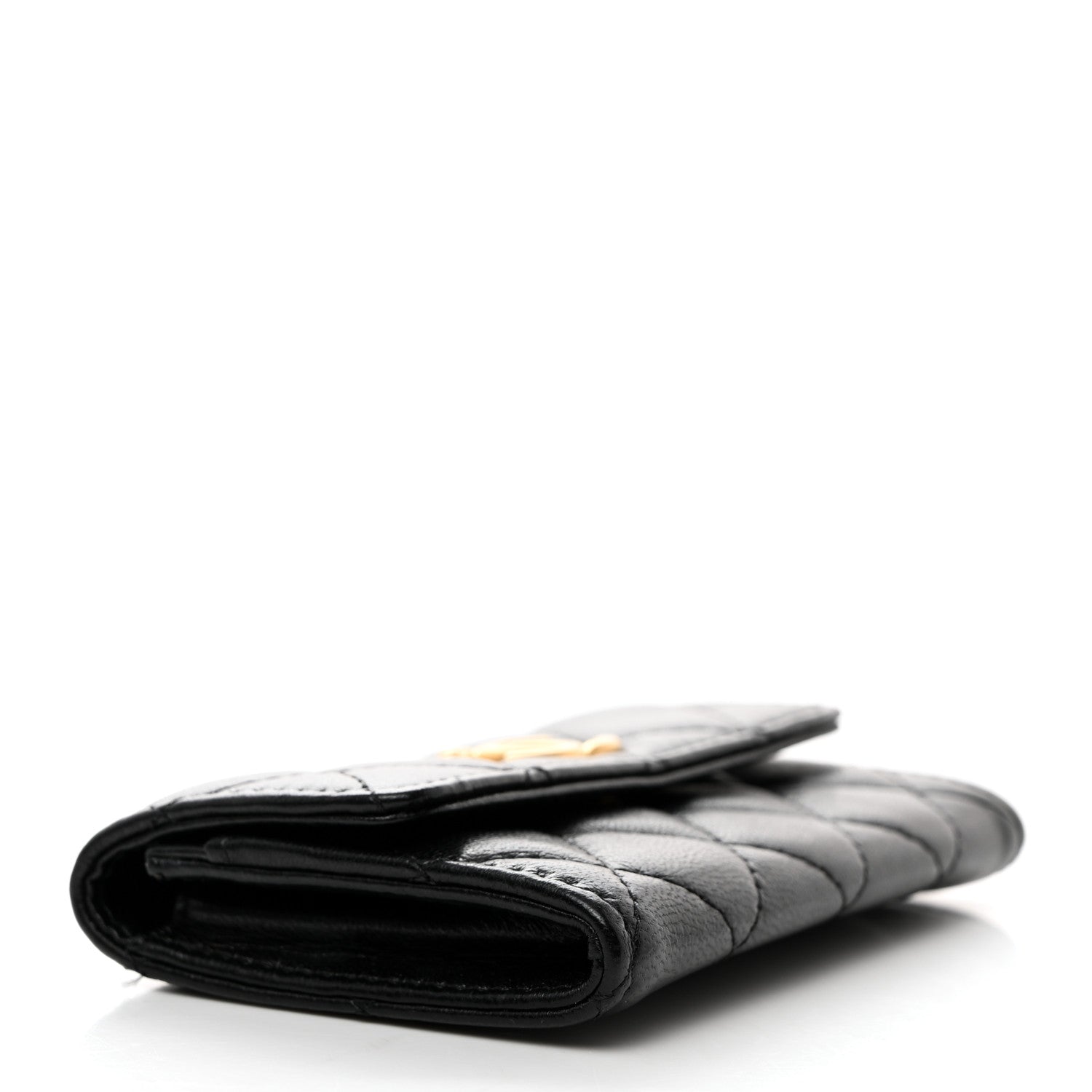 Chanel Lambskin Quilted Flap Card Holder Black 4 of 8