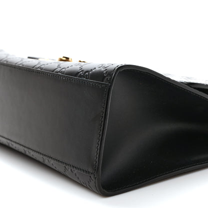 Gucci Guccissima Medium Padlock Shoulder Bag Black 10 of 10