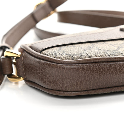 Gucci GG Supreme Monogram Web Mini Ophidia GG Bag Brown 8 of 10