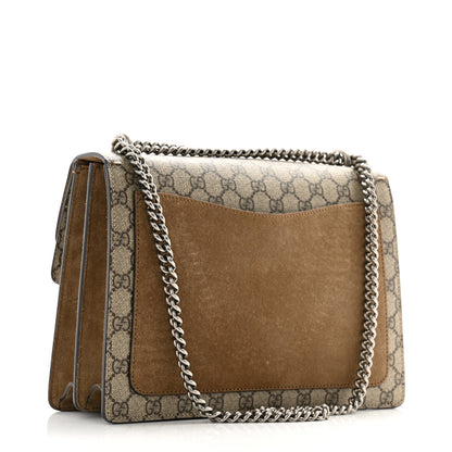 Gucci GG Supreme Monogram Medium Dionysus Shoulder Bag Taupe 3 of 13