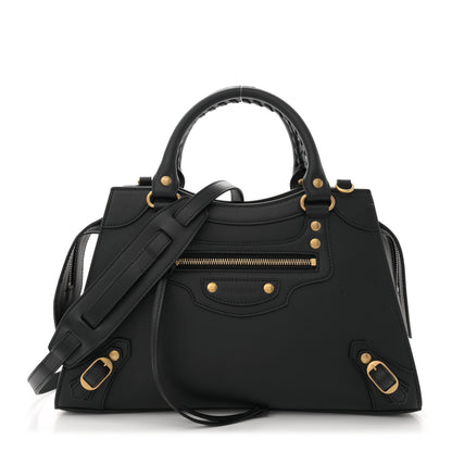 Balenciaga Smooth Calfskin Neo Classic Brass Hardware S City Black 1 of 13