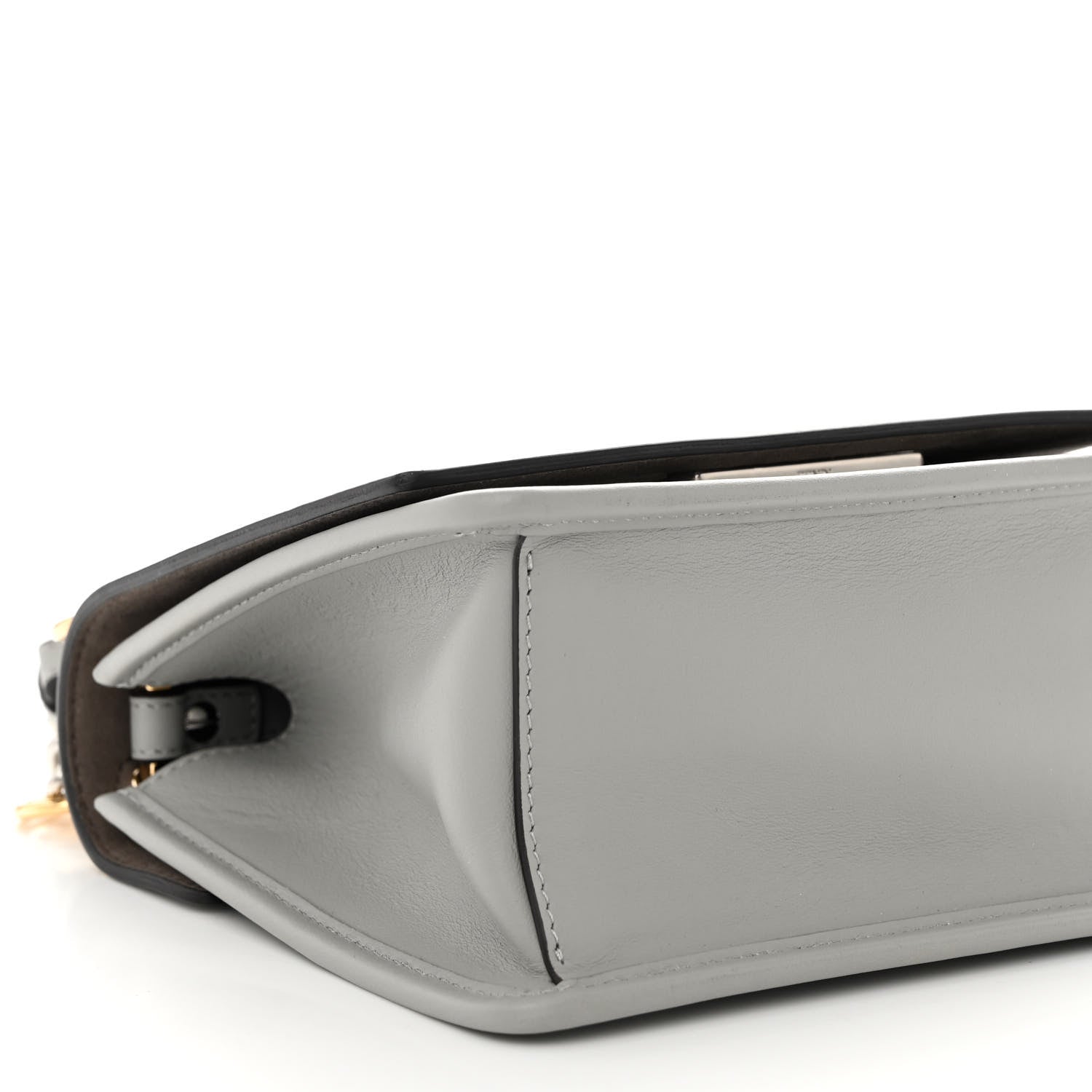 Fendi Vitello Century Opaco F is Fendi Small Kan I Shoulder Bag Grigio Perla 9 of 10