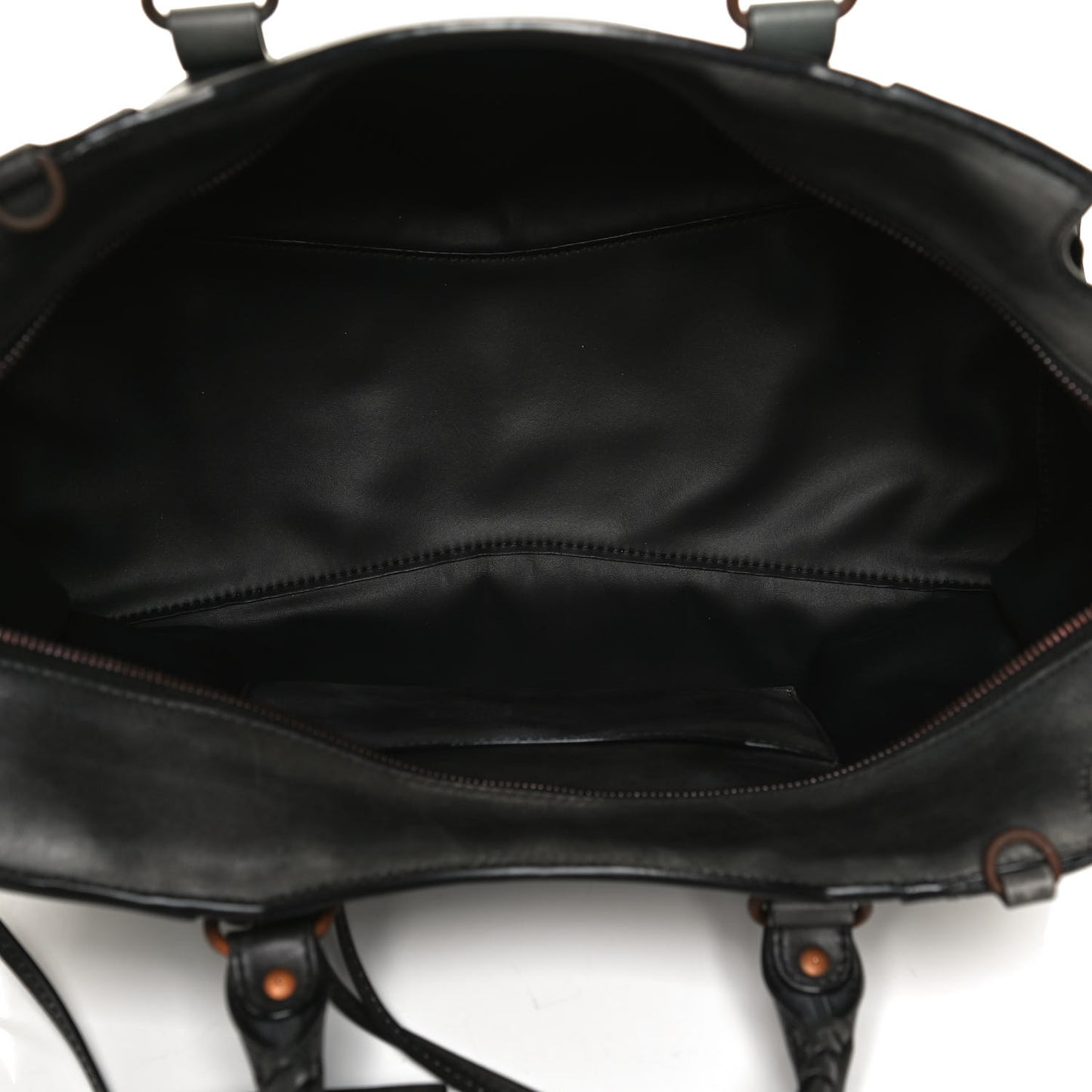 Used Calfskin Rust Hardware Neo Classic City Black