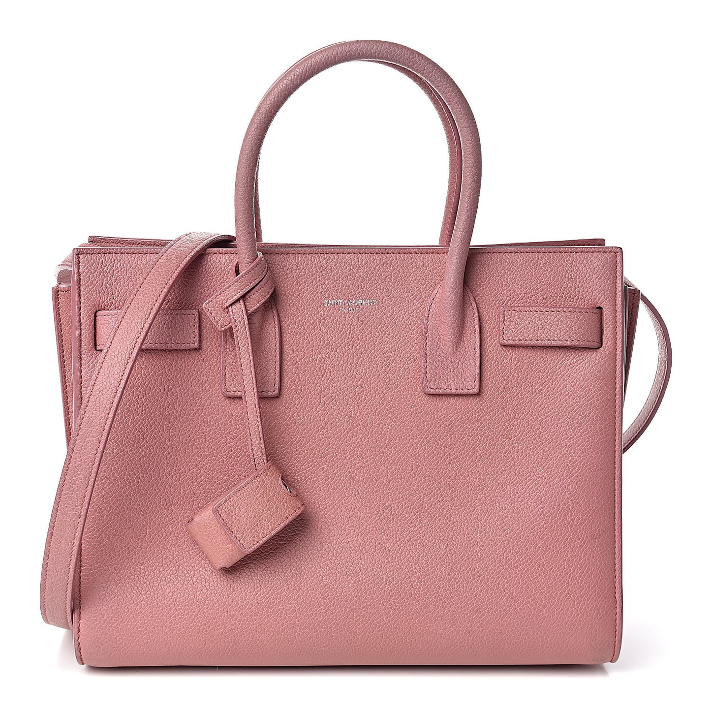 Grained Calfskin Baby Sac De Jour Dark Rose