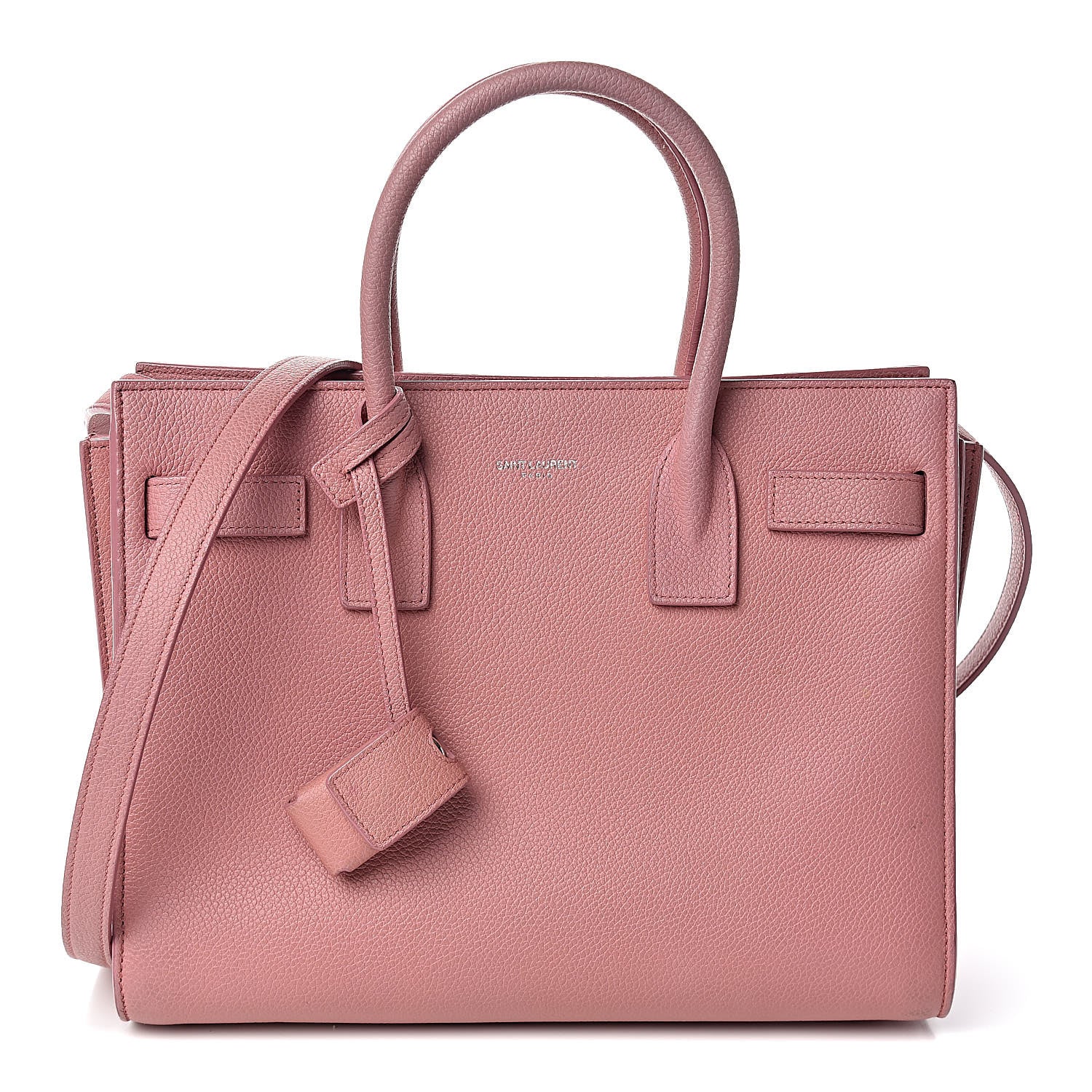 Saint Laurent Grained Calfskin Baby Sac De Jour Dark Rose 1 of 16