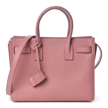Saint Laurent Grained Calfskin Baby Sac De Jour Dark Rose 1 of 16