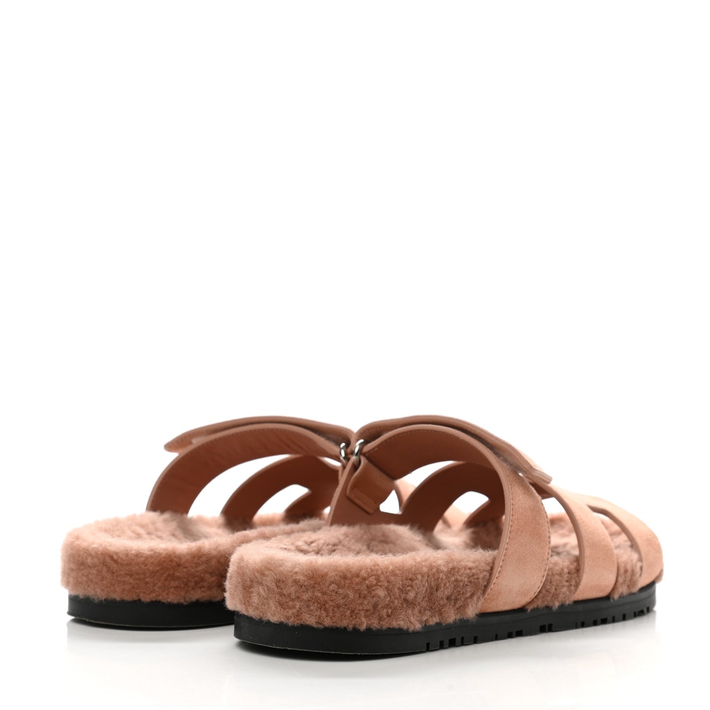 Suede Goatskin Woolskin Womens Chypre Sandals 39 Rose Aube