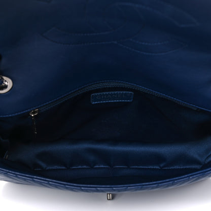Chanel Lambskin Quilted Large CC Crossing Flap Navy 5 of 14