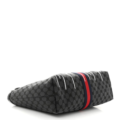 Gucci X BALENCIAGA BB Monogram Web Graffiti Medium Ophidia Shopping Tote Beige New Acero 4 of 10